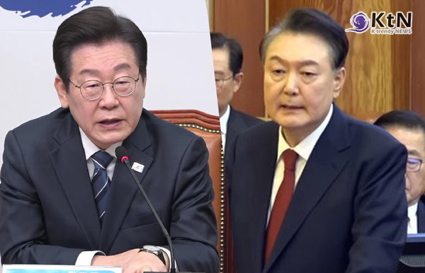 “윤석열 핵무장 의지 때문” 이재명, 美 민감국가 지정 배경 정면 비판 [영상]   사진=2025 03.17  더불어민주당/ 헌법재판소 K trendy NEWS DB ⓒ케이 트렌디뉴스 무단전재 및 수집, 재배포금지