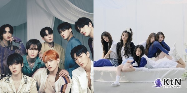 BTS 지민, 솔로로 또 해냈다…'후'로 美 아이하트라디오 어워즈 K팝 올해의 노래상 수상 사진=2025 03.18 (왼쪽부터 그룹 에이티즈, 걸그룹 아일릿 [KQ엔터테인먼트, 빌리프랩 제공.  )  /  K trendy NEWS DB ⓒ케이 트렌디뉴스 무단전재 및 수집, 재배포금지