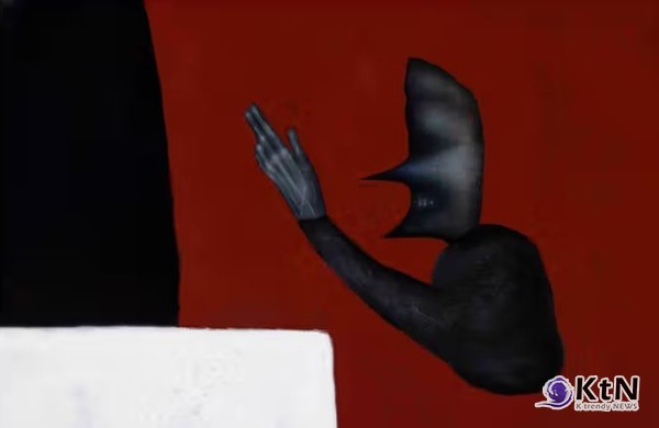 『무언의 심판(A Silent Judgment)』 침묵 속에서 드러나는 권력과 억압의 미학.  사진=Pabellón de los Hexágonos,  K trendy NEWS DB ⓒ케이 트렌디뉴스 무단전재 및 수집, 재배포금지