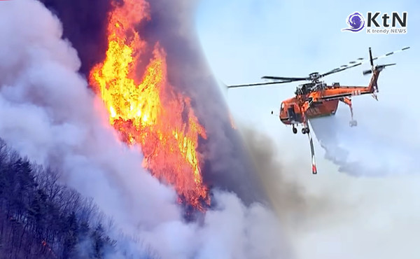탄핵 기각 후 복귀한 한덕수, "산불 피해 울주·의성·하동 '특별재난지역' 추가 선포 사진=2025 03.24   SNS 산불피해 영상 갈무리 K trendy NEWS DB ⓒ케이 트렌디뉴스 무단전재 및 수집, 재배포금지