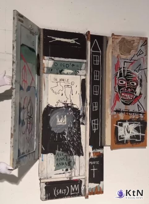 최근 런던 소더비 경매에서 장 미셸 바스키아의 1982년작 '젊은 부랑자로서의 예술가 초상'이 2,020만 달러에 낙찰되었다./사진=인스타그램갈무리, K trendy NEWS DB ⓒ케이 트렌디뉴스 무단전재 및 수집, 재배포금지