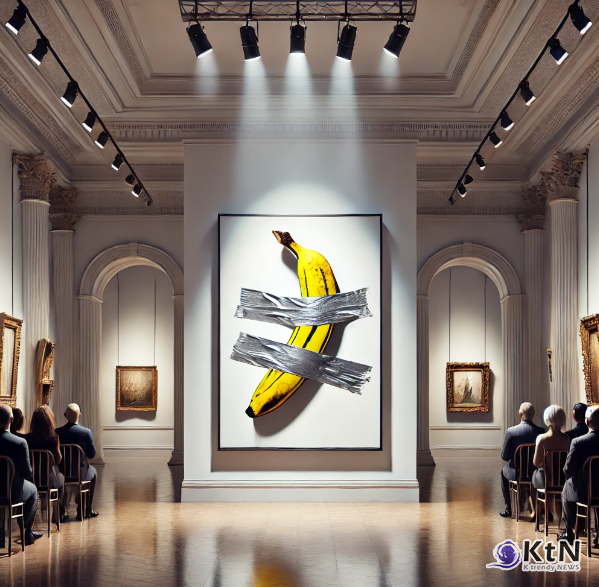 오는 11월, 뉴욕 소더비 경매에서 마우리치오 카텔란(Maurizio Cattelan)의 논란의 작품 코메디언(Comedian)이 다시 한번 세상의 주목을 받고 있다./사진=K trendy NEWS ⓒ케이 트렌디뉴스 무단전재 및 수집, 재배포금지 