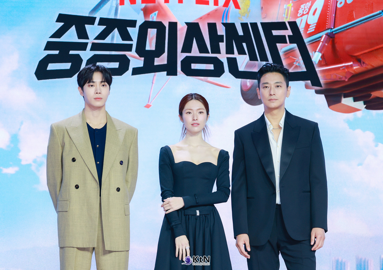 배우 주지훈, 추영우, 하영이 넷플릭스 시리즈 '중증외상센터' 제작발표회에 참석했다. / 사진=K trendy NEWS DB ⓒ케이 트렌디뉴스 무단전재 및 수집, 재배포금지.