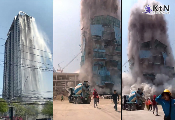 미얀마 지진, 방콕까지 흔들렸다…고층 수영장 물 넘치고 시민 대피  사진=2025 03.28  엑스 갈무리  K trendy NEWS DB ⓒ케이 트렌디뉴스 무단전재 및 수집, 재배포금지