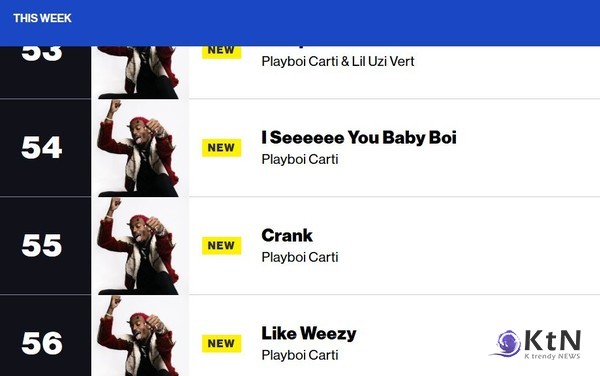 사진=빌보드 갈무리, K trendy NEWS DB ⓒ케이 트렌디뉴스 무단전재 및 수집, 재배포금지