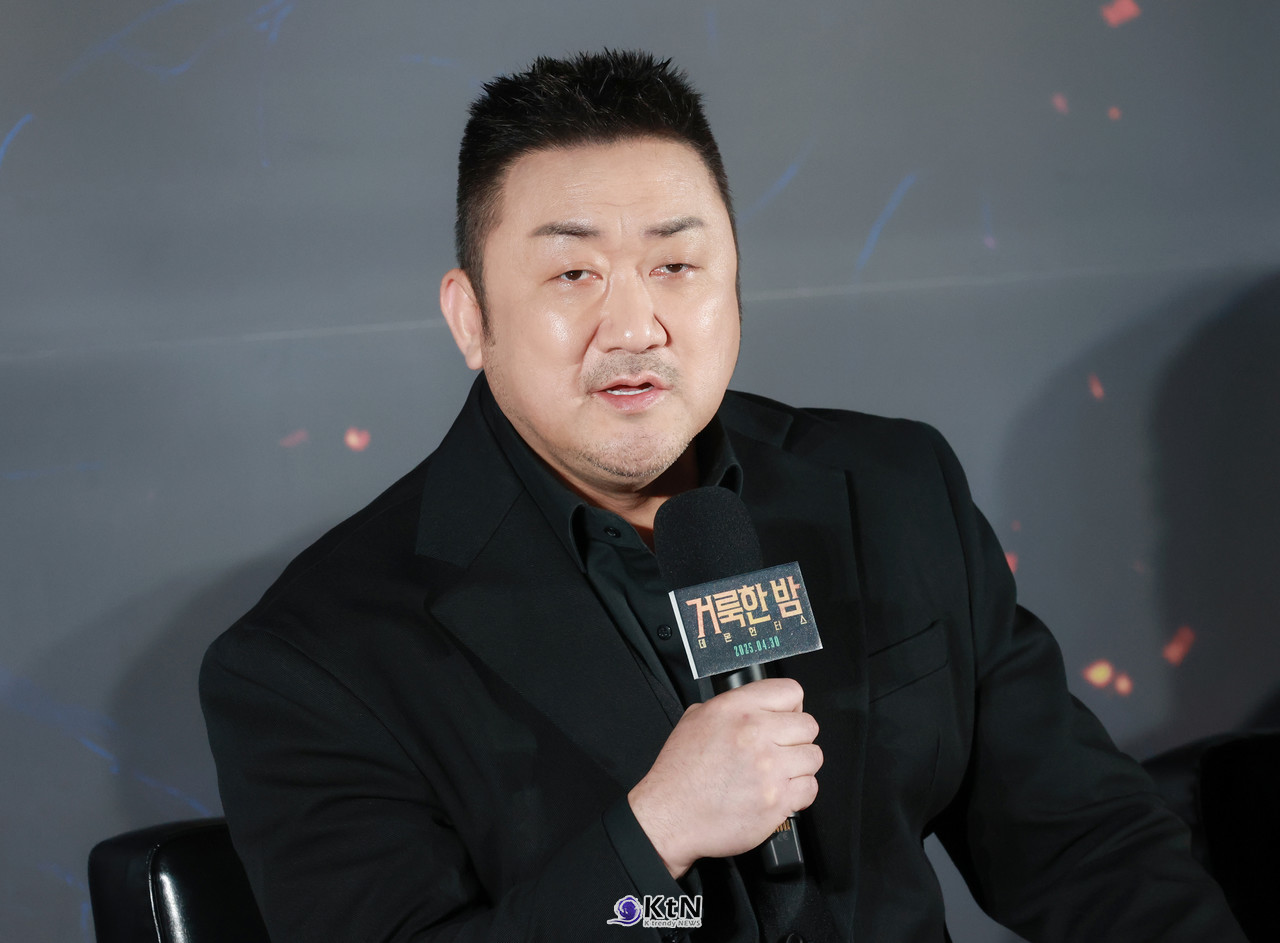 배우이자 제작사 마동석이 영화 '거룩한 밤: 데몬 헌터스' 제작보고회 현장에 참석해 다양한 이야기를 나누었다. / 사진=K trendy NEWS DB ⓒ케이 트렌디뉴스 무단전재 및 수집, 재배포금지