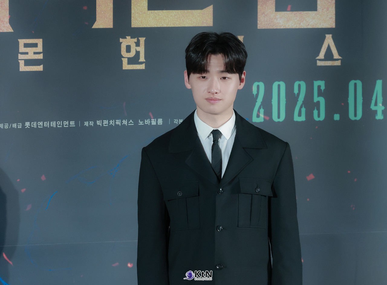  '오컬트 액션은 처음' 이다윗, '연기 천재' 하트 발사 [거룩한 밤 제작보고회]  / 사진=2025 04.02  배우 이다윗이 영화 '거룩한 밤: 데몬 헌터스' 제작보고회 현장에 참석해 다양한 이야기를 나누었다. K trendy NEWS DB ⓒ케이 트렌디뉴스 무단전재 및 수집, 재배포금지