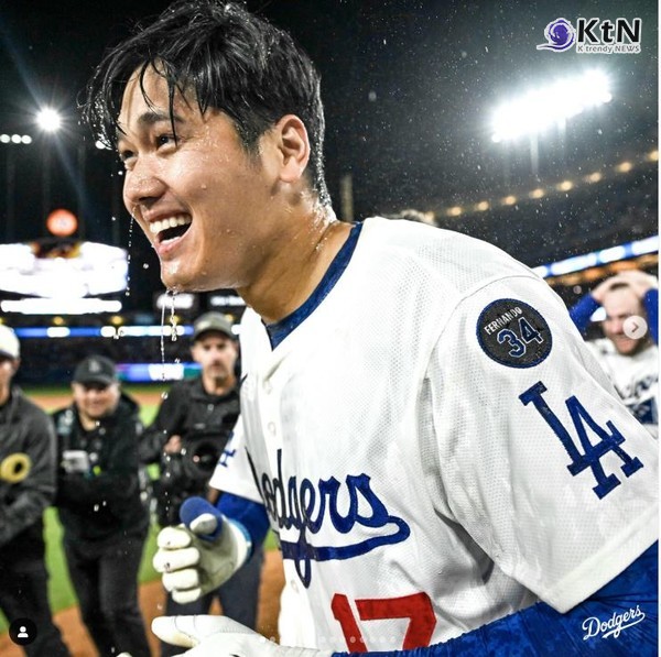 오타니 끝내기포 홈런… 다저스, 5점 차 뒤집고 개막 8연승 질주 사진=2025 04.03 다저스 인스타그램 갈무리   K trendy NEWS DB ⓒ케이 트렌디뉴스 무단전재 및 수집, 재배포금지