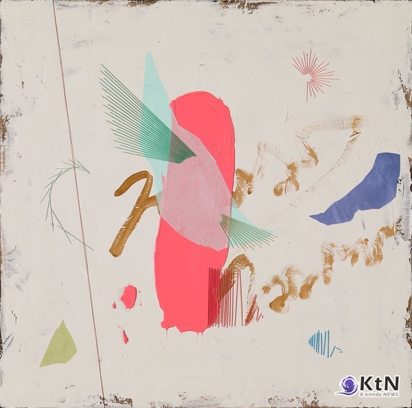 “붉은, 지혜의 힘을 길러라”_Acrylic & Mixed Media On Canvas_73x73cm_2024.  송미리내 작가. [갤러리 A] 사진=K trendy NEWS DB ⓒ케이 트렌디뉴스 무단전재 및 수집, 재배포금지