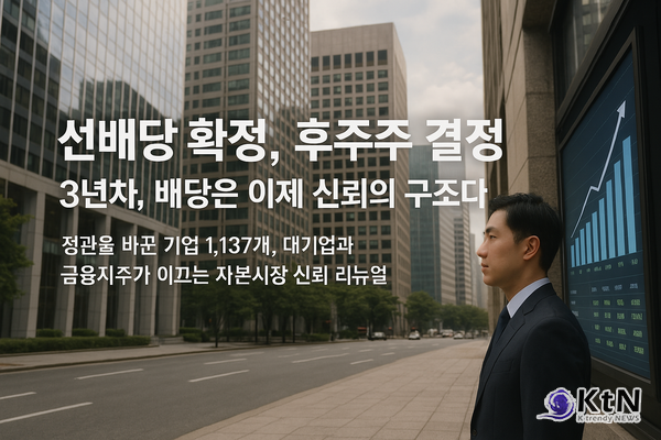   결산배당 절차 개선 기업 2.5배 증가…‘평균 35일’의 투자 판단 구조 제공 사진= K trendy NEWS DB ⓒ케이 트렌디뉴스 무단전재 및 수집, 재배포금지