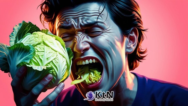 양배추 잘못 먹으면 위통, 식중독, 갑상선이 큰 일 날 수 있다. (자료=조영식 캔바 이미지 생성)