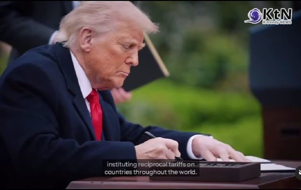 [속보] 미국, 한국에 25% 상호관세 발효…트럼프발 무역 충격 본격화 사진=2025 04.09 realdonaldtrump 인스타그램 갈무리  K trendy NEWS DB ⓒ케이 트렌디뉴스 무단전재 및 수집, 재배포금지