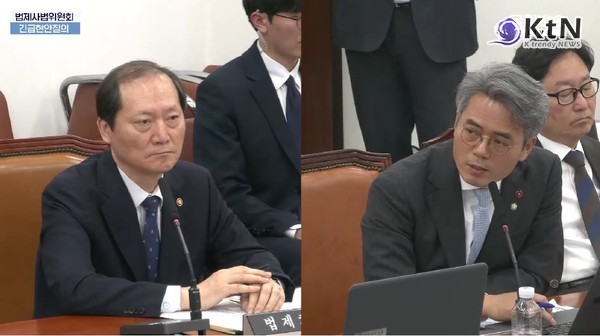 이완규 지명은 정당 해산 대비?…정청래, 통진당 사례로 직격  /정청래 법사위원장, 헌법재판관 지명 직격… “이완규 지명은 국민의힘 해산 심판 대비 추론” 사진=2025 04.09  국회  김기표 의원 K trendy NEWS DB ⓒ케이 트렌디뉴스 무단전재 및 수집, 재배포금지