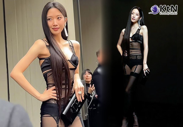 /문가영, 밀라노 패션위크 전신 시스루룩 비화 공개…“변칙 주고 싶었다”  사진=2025 04.10  ([KtN 주말엔 이슈] 밀라노 뒤집어 놓은 돌체의 문가영, 파격 란제리룩 어떻길래?! [SHORTS] 사진=2024.02.25  돌체앤 가바나 인스타그램 갈무리) K trendy NEWS DB ⓒ케이 트렌디뉴스 무단전재 및 수집, 재배포금지