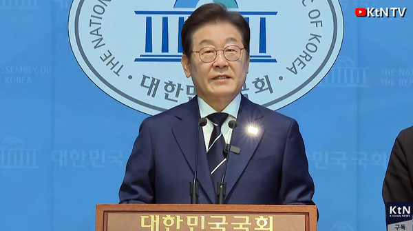 .갤럽 지지율 올해 최고치 37% 오른 이재명,  'K-이니셔티브' 비전 발표  사진=2025 04.11  K trendy NEWS DB ⓒ케이 트렌디뉴스 무단전재 및 수집, 재배포금지