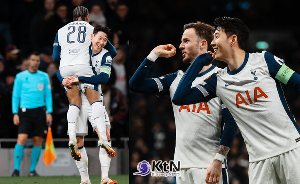 손흥민, 시즌 11호 도움으로 토트넘 구했다…유로파리그 8강 진출 확정 사진=2025 03.14  spursofficial  K trendy NEWS DB ⓒ케이 트렌디뉴스 무단전재 및 수집, 재배포금지