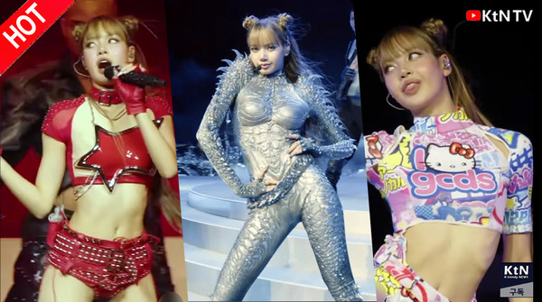  블랙핑크 리사, 제니 뛰어넘은 코첼라 무대 패션…은색 보디슈트 눈길 사진=2025 04.12   ‘Sahara - Live from Coachella 2025’ 유튜브 갈무리  K trendy NEWS DB ⓒ케이 트렌디뉴스 무단전재 및 수집, 재배포금지