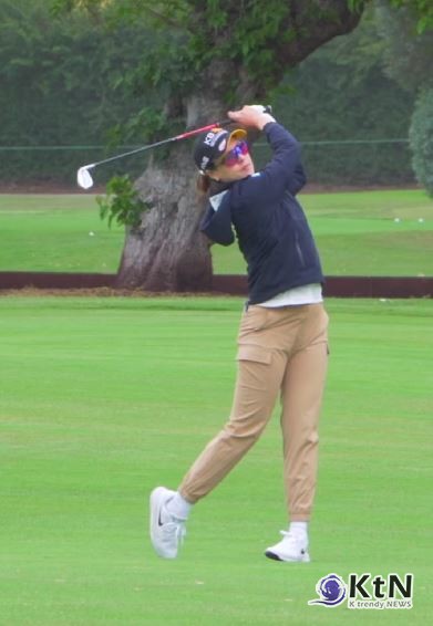 18일(한국시간) 미국 캘리포니아주 로스앤젤레스 엘 카바예로 컨트리클럽에서 열린 LPGA 투어 JM 이글 LA 챔피언십 1라운드에서 전인지는 버디 8개, 보기 1개로 7언더파 65타를 기록하며 공동 4위에 올랐다.  사진=2025 04.18  LPGA  인스타그램 갈무리 K trendy NEWS DB ⓒ케이 트렌디뉴스 무단전재 및 수집, 재배포금지