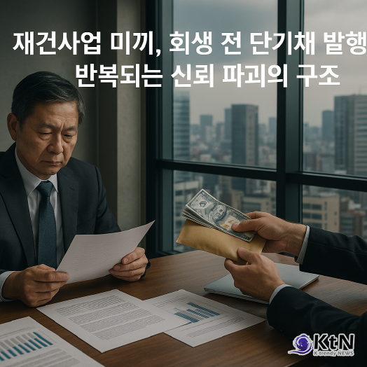 재건사업 미끼, 회생 전 단기채 발행… 반복되는 신뢰 파괴의 구조. 사진=편집 K trendy NEWS DB ⓒ케이 트렌디뉴스 무단전재 및 수집, 재배포금지