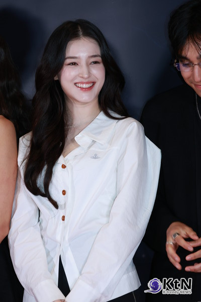 모모랜드 출신 낸시, '거룩한 밤' 마동석 응원 위해 포토월 참석  사진=2025 04.25 4월 21일 오후 6시 30분, 서울 송파구 롯데시네마 월드타워점이 오컬트 액션 대작 ‘거룩한 밤: 데몬 헌터스’ VIP 시사회 K trendy NEWS DB ⓒ케이 트렌디뉴스 무단전재 및 수집, 재배포금지