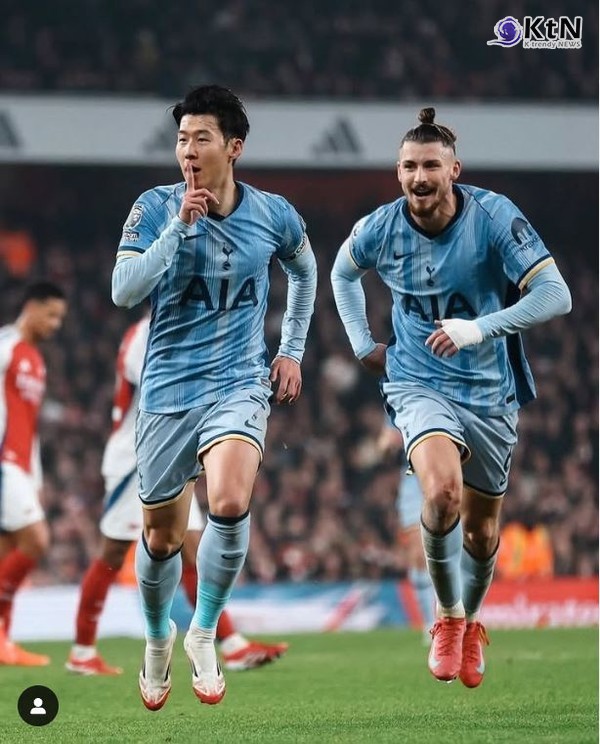 손흥민 리그 6호 골…토트넘, 아스널에 역전패로 리그 13위 추락 사진=2025 01.16  @spursofficial  K trendy NEWS DB ⓒ케이 트렌디뉴스 무단전재 및 수집, 재배포금지