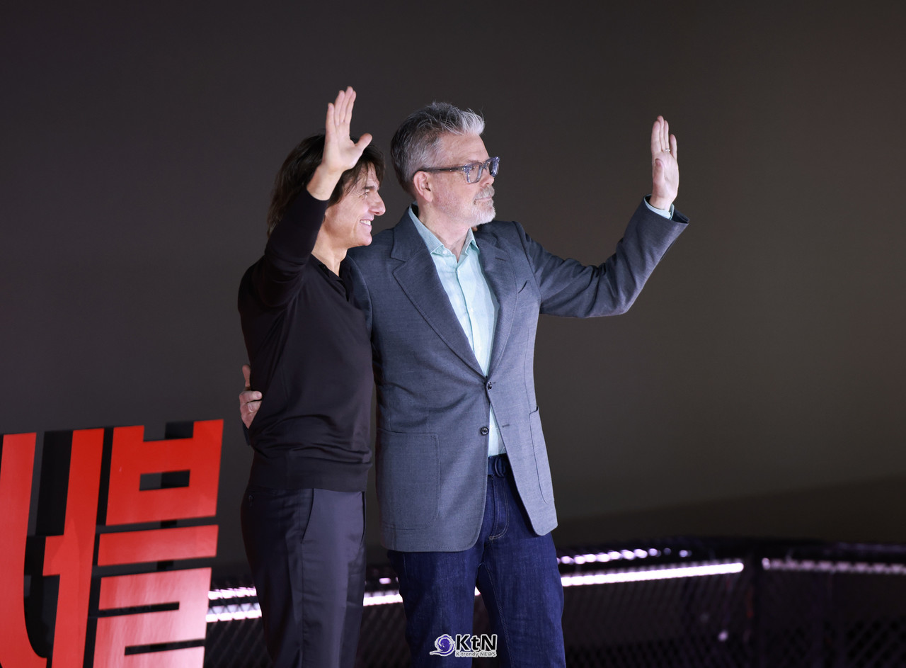 영화 '미션 임파서블: 파이널 레코딩' 내한 프레스 컨퍼러스에 배우 톰크루즈와 크리스토퍼 맥쿼리 감독이 참석해 다양한 이야기를 나누었다. / K trendy NEWS DB. ⓒ케이 트렌디뉴스 무단전재 및 수집, 재배포금지.