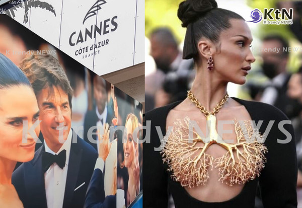 칸 영화제 “누드 드레스 금지”… 예술인가, 품위인가  사진=2025 05.13   festivaldecannes  인스타그램 / 칸 영화제의 레드 카펫 복장 규정 강화를 보도하는 AP통신AP 갈무리 K trendy NEWS DB ⓒ케이 트렌디뉴스 무단전재 및 수집, 재배포금지