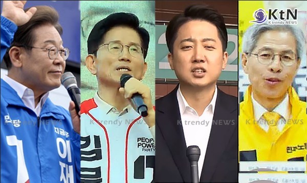 이재명 “4년 연임제 개헌하자”…김문수 “경제 족쇄 풀겠다” 맞불 첫 TV토론 앞두고 개헌·규제 혁신 놓고 주요 대선 후보 정책 충돌  사진=2025 05.18  각 소속 유튜브 영상 갈무리 K trendy NEWS DB ⓒ케이 트렌디뉴스 무단전재 및 수집, 재배포금지
