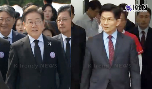 이재명 “4년 연임제 개헌하자”…김문수 “경제 족쇄 풀겠다” 맞불 첫 TV토론 앞두고 개헌·규제 혁신 놓고 주요 대선 후보 정책 충돌  사진=2025 05.18  각 소속 유튜브 영상 갈무리 K trendy NEWS DB ⓒ케이 트렌디뉴스 무단전재 및 수집, 재배포금지