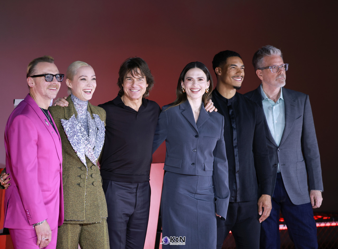 영화 '미션 임파서블: 파이널 레코딩' 내한 프레스 컨퍼러스에 배우 톰 크루즈, 크리스토퍼 맥쿼리 감독, 헤일리 앳웰,사이먼 페그, 폼 클레멘티에프, 그렉 타잔 데이비스가 참석해 다양한 이야기를 나누었다. /톰 크루즈 '미션 임파서블 8', 관객 10명 중 7명 봤다…3일 연속 박스오피스 1위  사진=2025 05.20 K trendy NEWS DB ⓒ케이 트렌디뉴스 무단전재 및 수집, 재배포금지