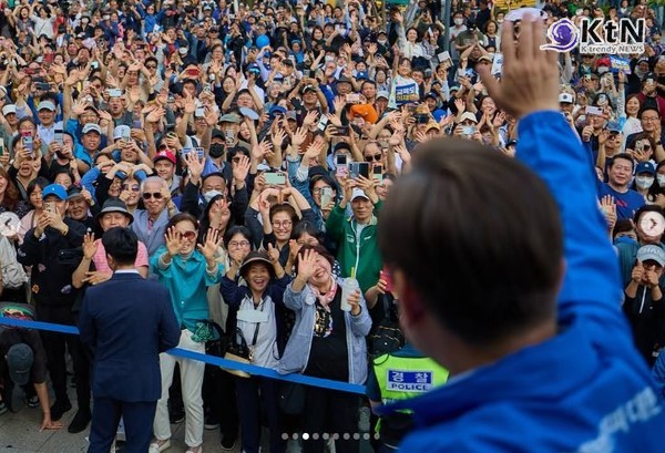 이재명, 제주서 4·3 외치고 부산선 메가시티 약속… “역사의 분기점”  사진=2025 05.22  인스타그램 갈무리/ 편집 K trendy NEWS DB ⓒ케이 트렌디뉴스 무단전재 및 수집, 재배포금지