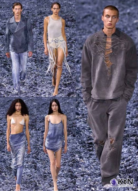 디젤은 데님을 단순한 원단이 아닌, 디지털 신호와 같은 ‘그래픽적 질감’을 가진 패브릭으로 해석했다. 사진=예림출판사(Yelim Publishing),  K trendy NEWS DB ⓒ케이 트렌디뉴스 무단전재 및 수집, 재배포금지