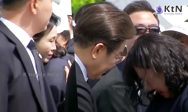 이재명 대통령, 현충일에 순직 장병·소방관 유족 전격 초청…‘기억의 국가’ 강조 [ 추념사 전문]    초계기 사고 장병·감귤창고 순직 소방관 유가족 현충원 초청…'기억의 의무'를 되새긴 추념사  사진=2025 06.06  mbc 뉴스 영상 갈무리 (눈물 훔친 김혜경 여사…순직 장병 자녀와 현충일 맞은 이재명 대통령 부부/  편집 K trendy NEWS DB ⓒ케이 트렌디뉴스 무단전재 및 수집, 재배포금지 