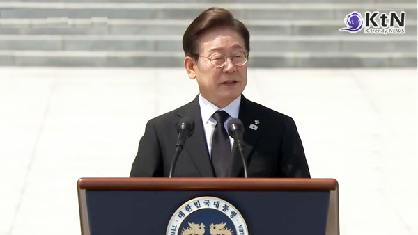 이재명 대통령, 현충일에 '잊힌 순직자' 유족 직접 초청…개인적 위로 건넸다초계기 사고 장병·감귤창고 순직 소방관 유가족 현충원 초청…'기억의 의무'를 되새긴 추념사  사진=2025 06.04  mbc 뉴스 영상 갈무리  /편집 K trendy NEWS DB ⓒ케이 트렌디뉴스 무단전재 및 수집, 재배포금지