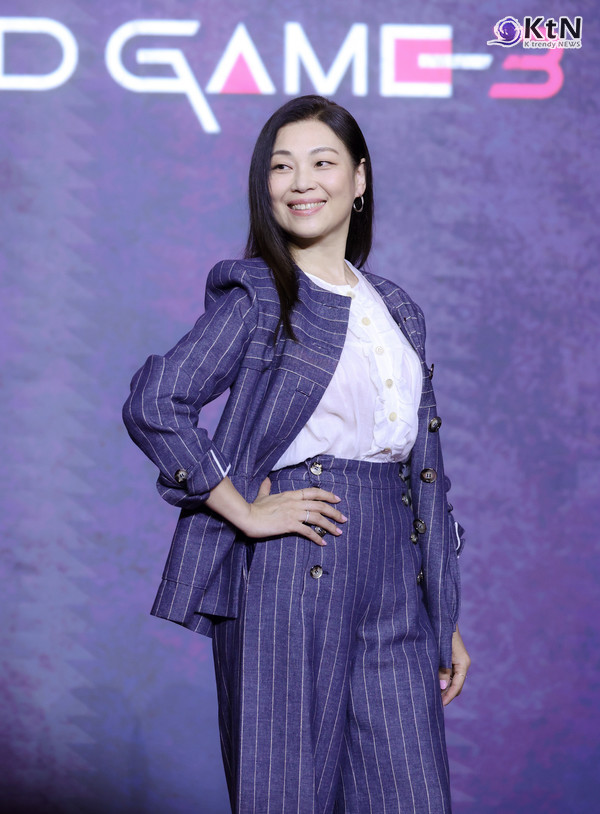 [KtN 포토] '오징어 게임3' 믿보배 채국희 떴다  사진=2025 06.09  서울 용산구에 위치한 서울드래곤시티 그랜드 볼륨 한라에서 넷플릭스 시리즈 ‘오징어 게임’ 시즌3 제작발표회 K trendy NEWS DB ⓒ케이 트렌디뉴스 무단전재 및 수집, 재배포금지