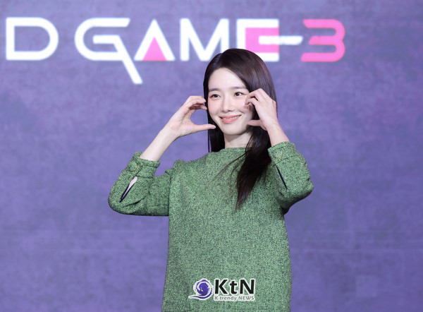 [KtN 포토] 시즌 전체를 뒤흔들 박규영, '오징어 게임3' 활약에 시선 집중  사진=2025 06.09  서울 용산구에 위치한 서울드래곤시티 그랜드 볼륨 한라에서 넷플릭스 시리즈 ‘오징어 게임’ 시즌3 제작발표회 K trendy NEWS DB ⓒ케이 트렌디뉴스 무단전재 및 수집, 재배포금지​​​​​​​