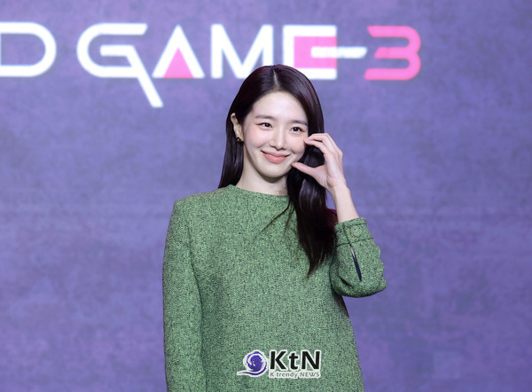 [KtN 포토] 시즌 전체를 뒤흔들 박규영, '오징어 게임3' 활약에 시선 집중  사진=2025 06.09  서울 용산구에 위치한 서울드래곤시티 그랜드 볼륨 한라에서 넷플릭스 시리즈 ‘오징어 게임’ 시즌3 제작발표회 K trendy NEWS DB ⓒ케이 트렌디뉴스 무단전재 및 수집, 재배포금지​​​​​​​
