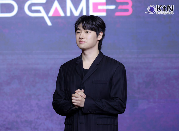 [KtN 현장] 이다윗 “‘오징어 게임3’ 민수, 더 이상은 버틸 수 없다… 이번 시즌 더 처절해진다”  사진=2025 06.09 넷플릭스 대표 시리즈 ‘오징어 게임’ 시즌3의 제작발표회가 6월 9일 오전 서울 용산구 서울드래곤시티에서 열렸다. K trendy NEWS DB ⓒ케이 트렌디뉴스 무단전재 및 수집, 재배포금지