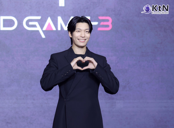 [KtN 현장] '오징어게임3' 위하준 “‘오징어 게임’ 5년간 함께한 작품… 오래오래 기억되길”  사진=2025 06.09  넷플릭스 오리지널 시리즈 ‘오징어 게임’ 시즌3의 제작발표회가 6월 9일 오전 서울 용산구 서울드래곤시티에서 진행됐다  K trendy NEWS DB ⓒ케이 트렌디뉴스 무단전재 및 수집, 재배포금지