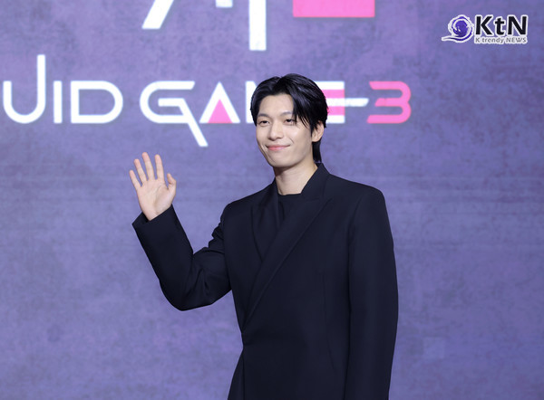 [KtN 현장] '오징어게임3' 위하준 “‘오징어 게임’ 5년간 함께한 작품… 오래오래 기억되길”  사진=2025 06.09  넷플릭스 오리지널 시리즈 ‘오징어 게임’ 시즌3의 제작발표회가 6월 9일 오전 서울 용산구 서울드래곤시티에서 진행됐다  K trendy NEWS DB ⓒ케이 트렌디뉴스 무단전재 및 수집, 재배포금지