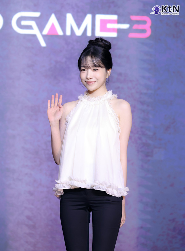 [KtN 현장] 조유리 “‘오징어 게임3’, 임신한 참가자 준희… 강인한 정신력으로 버틴다  사진=2025 06.09 사진= 김동희 기자 (  넷플릭스 시리즈 ‘오징어 게임’ 시즌3의 제작발표회가 6월 9일 오전 서울 용산구 서울드래곤시티에서 개최)  K trendy NEWS DB ⓒ케이 트렌디뉴스 무단전재 및 수집, 재배포금지