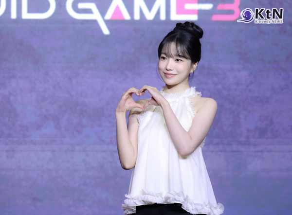 [KtN 현장] 조유리 “‘오징어 게임3’, 임신한 참가자 준희… 강인한 정신력으로 버틴다  사진=2025 06.09 사진= 김동희 기자 (  넷플릭스 시리즈 ‘오징어 게임’ 시즌3의 제작발표회가 6월 9일 오전 서울 용산구 서울드래곤시티에서 개최)  K trendy NEWS DB ⓒ케이 트렌디뉴스 무단전재 및 수집, 재배포금지