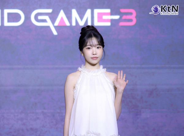 [KtN 현장] 조유리 “‘오징어 게임3’, 임신한 참가자 준희… 강인한 정신력으로 버틴다  사진=2025 06.09 사진= 김동희 기자 (  넷플릭스 시리즈 ‘오징어 게임’ 시즌3의 제작발표회가 6월 9일 오전 서울 용산구 서울드래곤시티에서 개최)  K trendy NEWS DB ⓒ케이 트렌디뉴스 무단전재 및 수집, 재배포금지