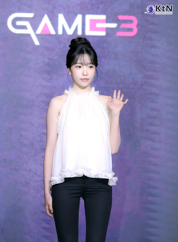 [KtN 현장] 조유리 “‘오징어 게임3’, 임신한 참가자 준희… 강인한 정신력으로 버틴다  사진=2025 06.09 사진= 김동희 기자 (  넷플릭스 시리즈 ‘오징어 게임’ 시즌3의 제작발표회가 6월 9일 오전 서울 용산구 서울드래곤시티에서 개최)  K trendy NEWS DB ⓒ케이 트렌디뉴스 무단전재 및 수집, 재배포금지