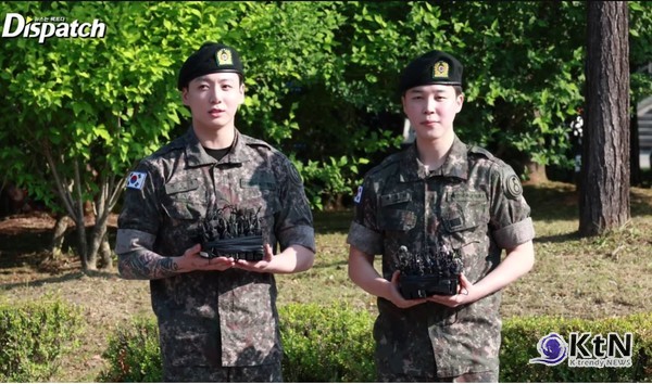 BTS 완전체 초읽기…'동반입대' 지민·정국 전역, 슈가만 남았다 [영상] 사진=2025 06.11 디스패치   영상 갈무리   / 편집 K trendy NEWS DB ⓒ케이 트렌디뉴스 무단전재 및 수집, 재배포금지