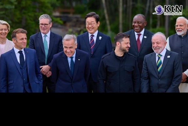 [K-Diplomacy Insight①] 외교는 전략의 시작점으로 이동했다 – G7 연쇄회담, 산업기반 국가전략  사진=2025 06.18  k tv 유튜브 커뮤니케이션 (이재명 대통령이 캐나다에서 열린 주요 7개국(G7) 정상회의 참석을 계기로 일본, 캐나다, 멕시코, 인도 정상들과 ) K trendy NEWS DB ⓒ케이 트렌디뉴스 무단전재 및 수집, 재배포금지