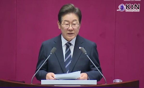 이재명 대통령 첫 시정연설 “지금이 바로 경제는 타이밍…13조 원 규모의 소비쿠폰 편성”  사진=2025 06.26  mbc 국회  영상 갈무리 K trendy NEWS DB ⓒ케이 트렌디뉴스 무단전재 및 수집, 재배포금지