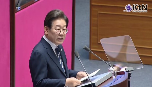 이재명 대통령 첫 시정연설 “지금이 바로 경제는 타이밍…13조 원 규모의 소비쿠폰 편성”  사진=2025 06.26  mbc 국회  영상 갈무리 K trendy NEWS DB ⓒ케이 트렌디뉴스 무단전재 및 수집, 재배포금지