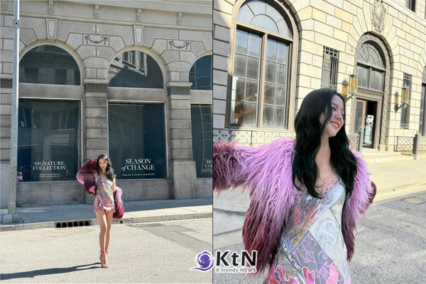 지수, 보랏빛 퍼코트 흘러내린 채 등장…“긴장보다 설레요” 신곡 컴백 앞두고 파격 변신   사진=2025 06.27 지수   SNS   K trendy NEWS DB ⓒ케이 트렌디뉴스 무단전재 및 수집, 재배포금지