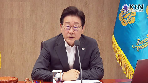 구리 시장 재난 중 음주가무? 이재명 대통령 “공직사회 정신 차려야”  사진=2025 07.22  ktv 영상 갈무리 K trendy NEWS DB ⓒ케이 트렌디뉴스 무단전재 및 수집, 재배포금지